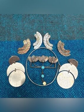 Lot of mixed-condition copper and brass jewelry